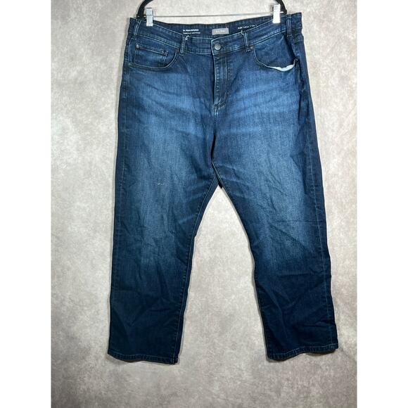 DL1961 Vinn Straight Jeans Mens Size 40X30 Blue Dark Wash Denim DL‎ Performance - Picture 1 of 11